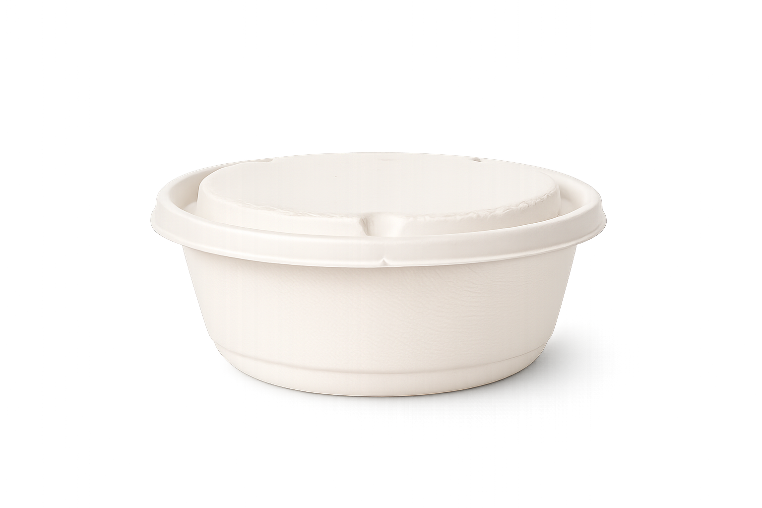 20 oz (600 ml) Bagasse Bowl with Lid (Round)