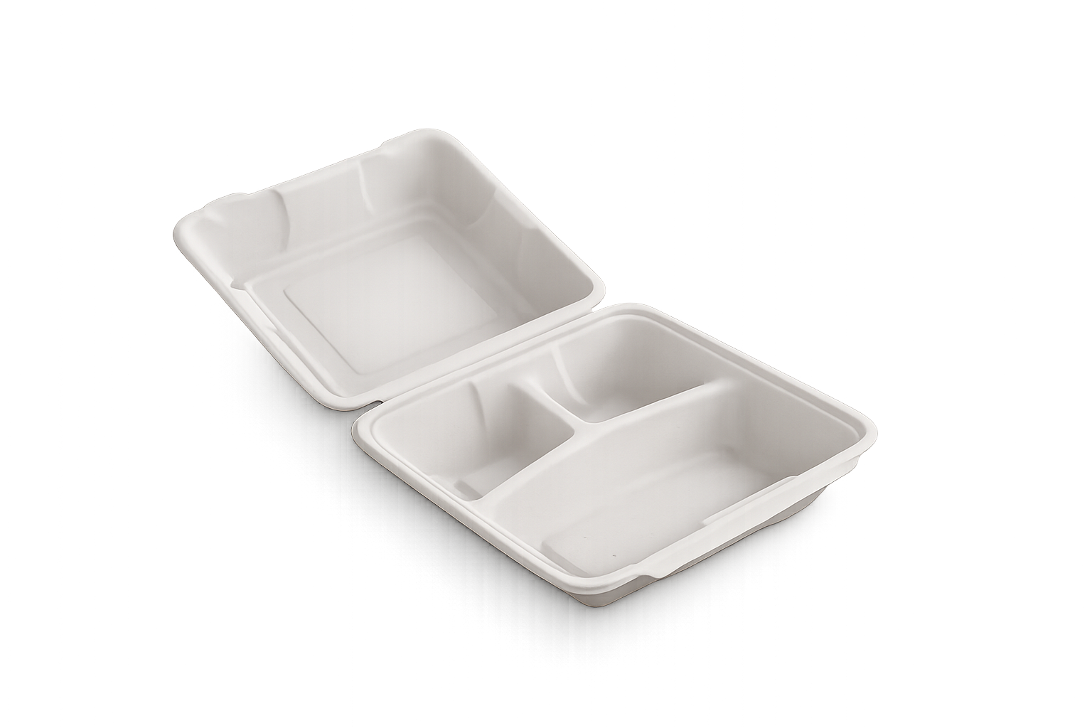 8 × 8 inch (3 Compartment) Clamshell