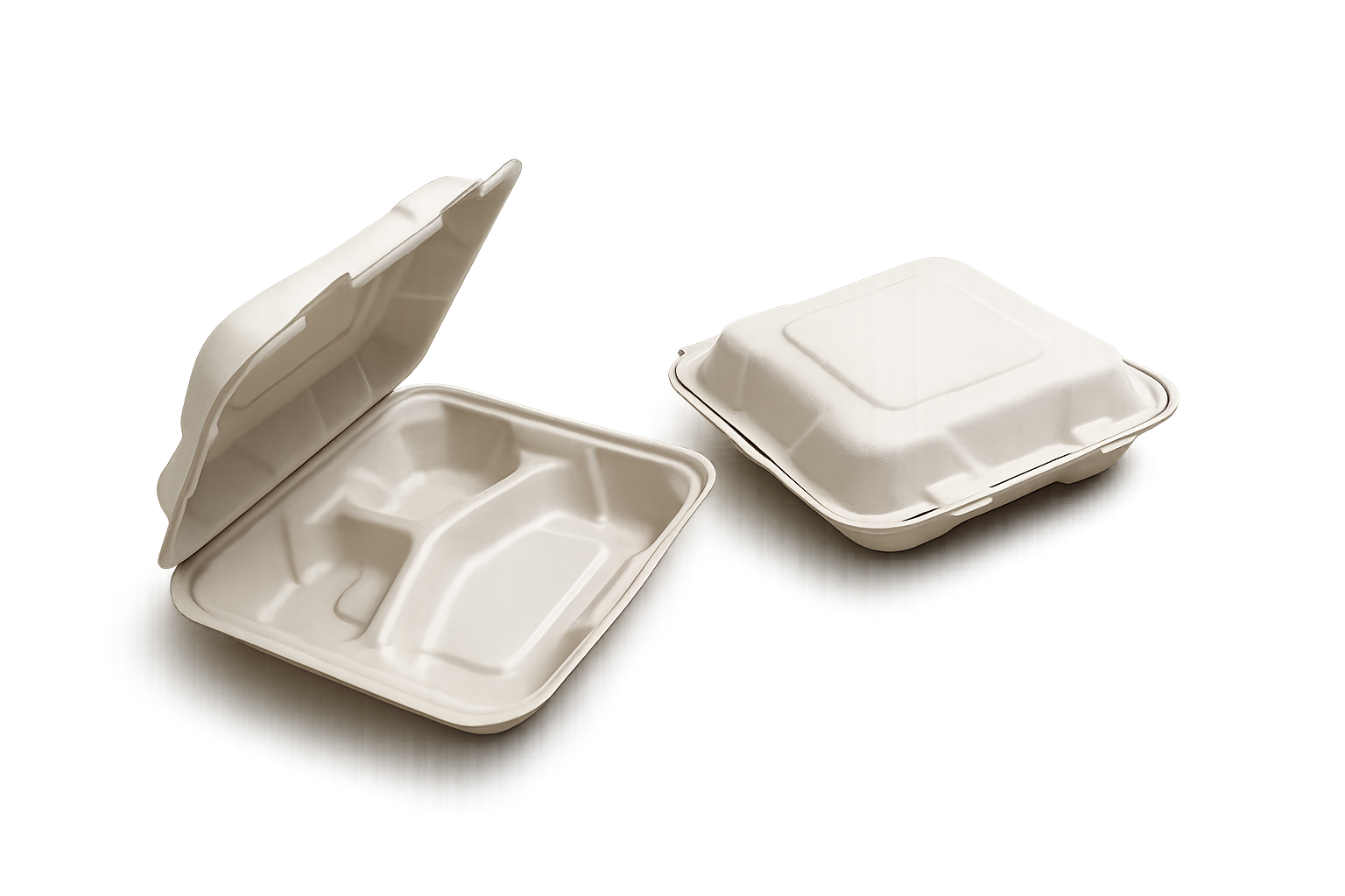 9 × 9 inch (3 Compartment) Clamshell