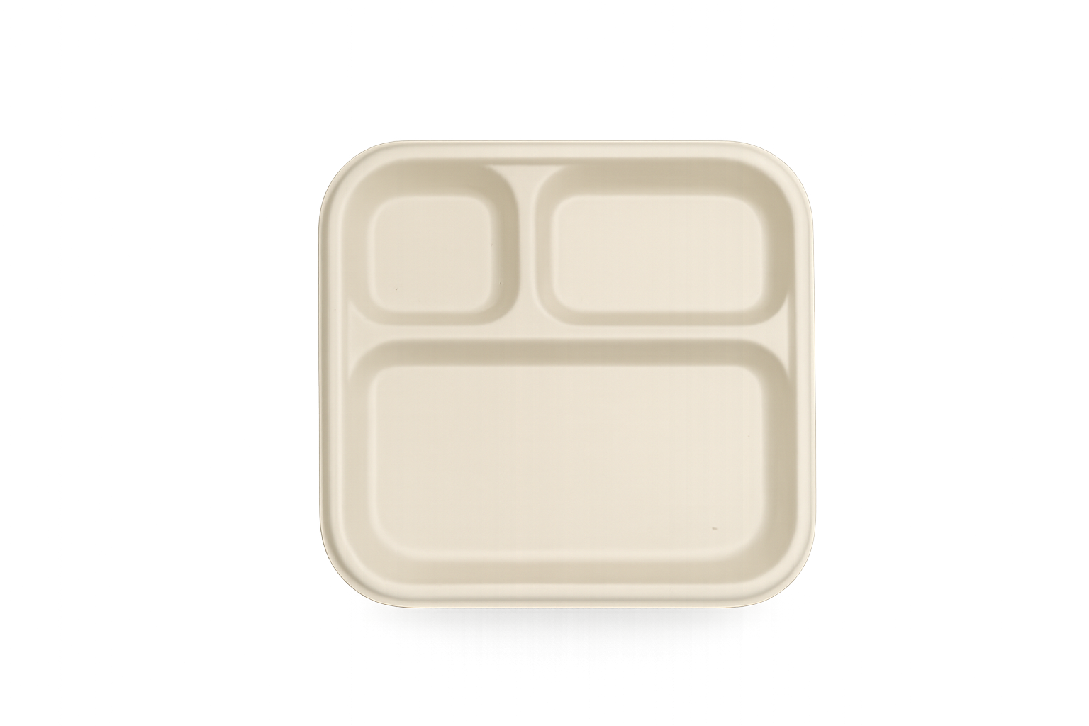 8.5 × 8.5 inch 3 CP (Compartment Plate)