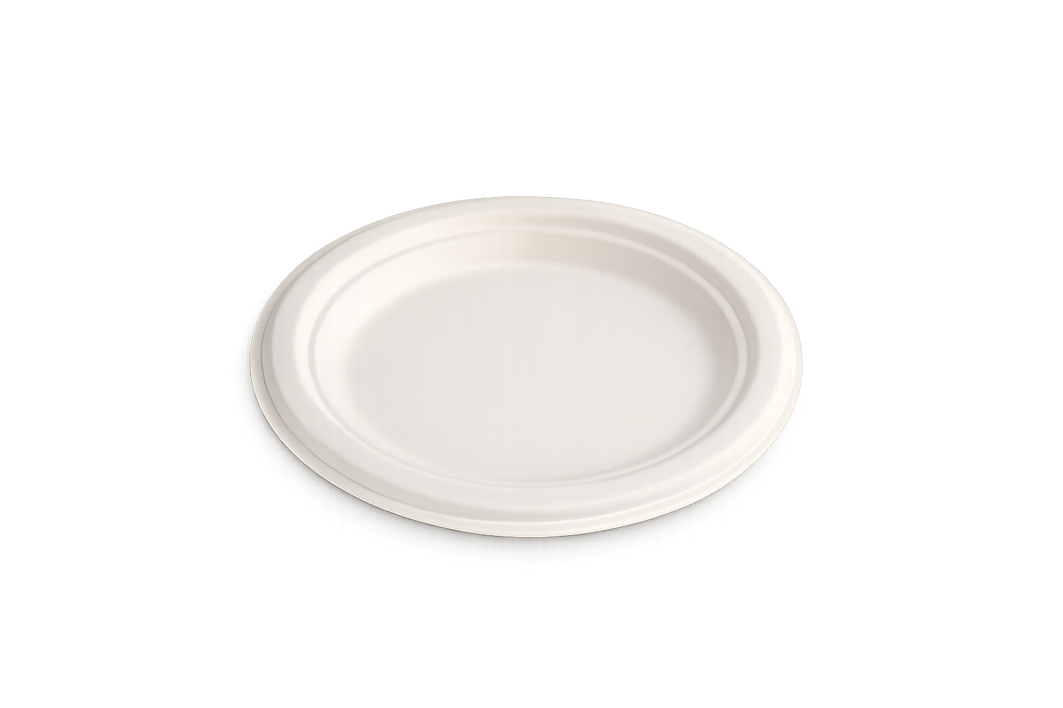 7 Inch Round Bagasse Plate